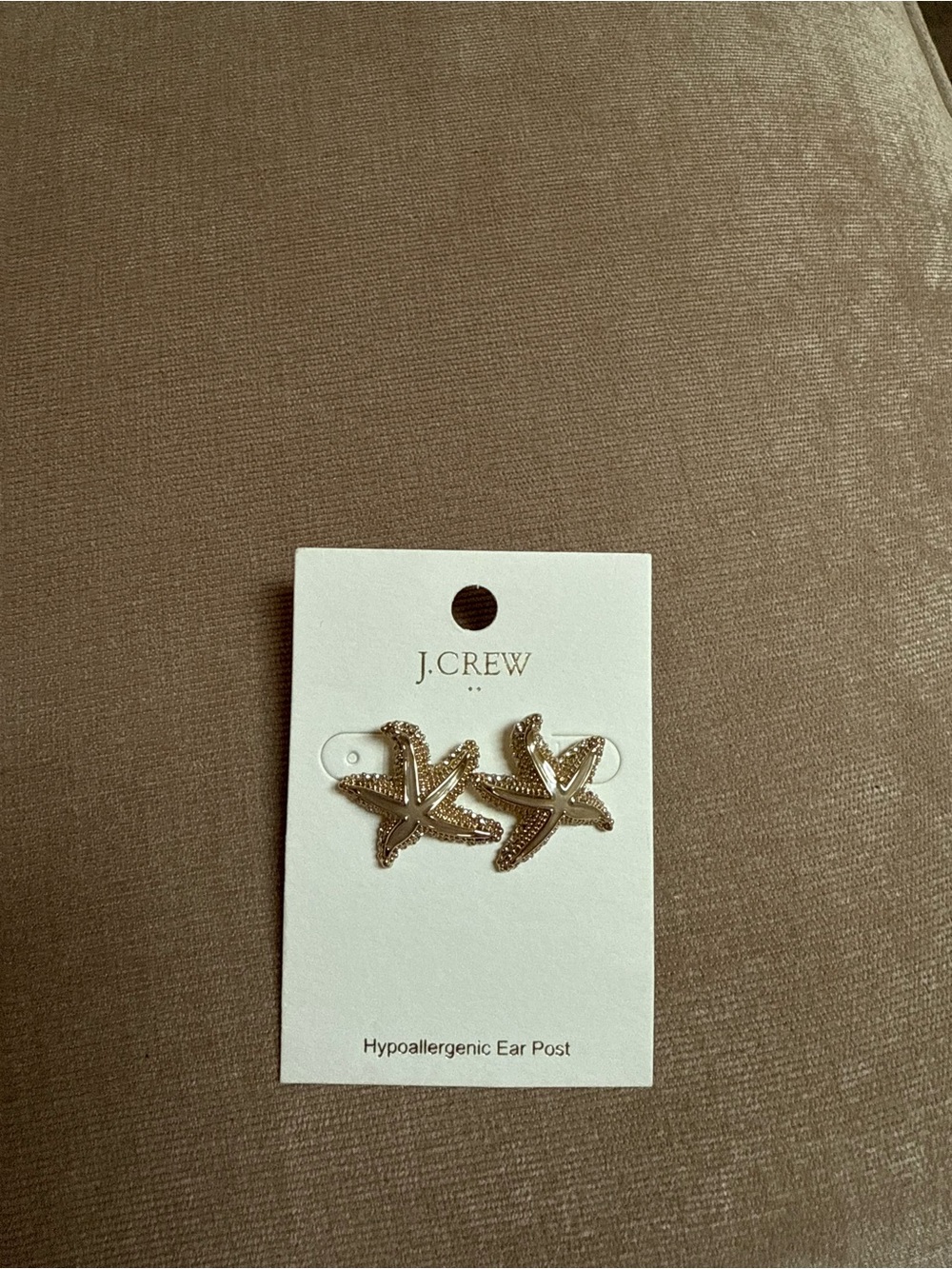 J. Crew Gold Starfish Stud Earrings